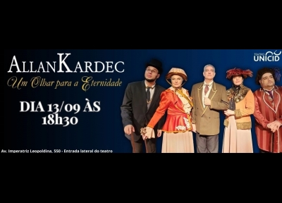 imagem representativa do espet�culo Allan Kardec - Um Olhar para a Eternidade