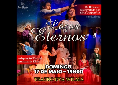 imagem representativa do espet�culo La�os Eternos - de Zibia Gasparetto no Teatro Eva Wilma