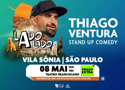 imagem ilustrativa espet�culo Thiago Ventura - Lado a Lado - Vila S�nia - Zona Oeste SP