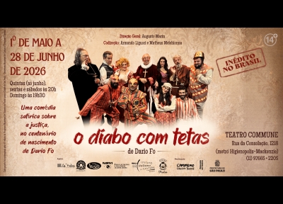 imagem representativa do espet�culo O Diabo com Tetas, de Dario Fo
