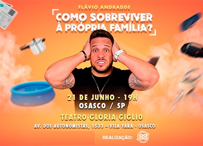 imagem representativa do espet�culo Como Sobreviver � Pr�pria Fam�lia? com Fl�vio Andrade