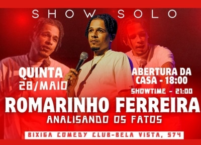 imagem representativa do espet�culo Romarinho Ferreira em Analisando os Fatos - Stand Up Comedy