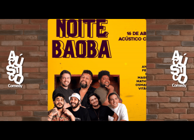 imagem representativa do espetáculo Noite Baobá - Stand Up Comedy