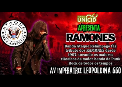 imagem representativa do espetáculo Ataque Relâmpago: Tributo aos Ramones