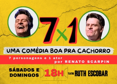 imagem representativa do espet�culo 7 x 1 - Uma Com�dia Boa pra Cachorro