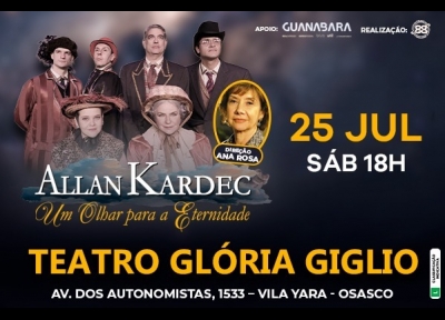 imagem representativa do espet�culo Allan Kardec - Um Olhar Para A Eternidade - Osasco