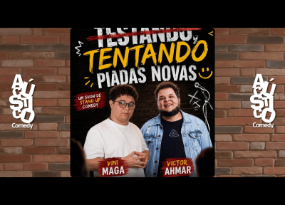 imagem representativa do espetáculo Vini Maga e Victor Ahmar - Stand up Comedy