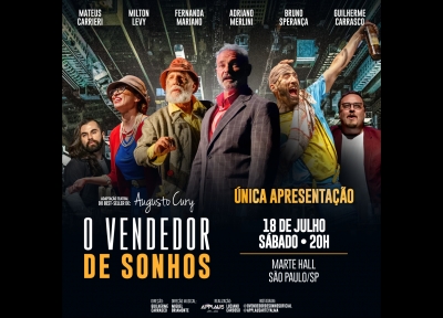imagem representativa do espetáculo O Vendedor de Sonhos - Marte Hall