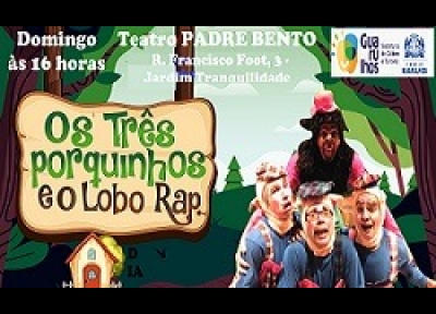 imagem representativa do espet�culo Os Tr�s Porquinhos e O Lobo Rap