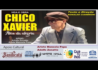 imagem representativa do espet�culo Chico Xavier - Al�m da Alegria
