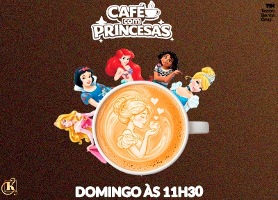 imagem representativa do espet�culo Caf� com Princesas no Teatro Santa Cruz