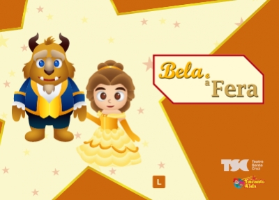 imagem representativa do espet�culo A Bela e a Fera - Festival de F�rias do Teatro Santa Cruz
