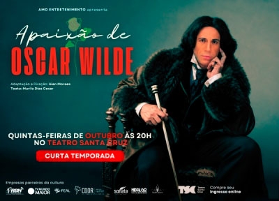 imagem representativa do espetáculo A Paixão de Oscar Wilde