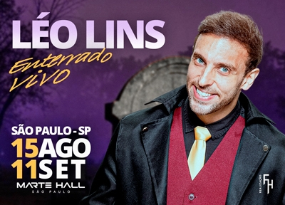 imagem representativa do espetáculo Léo Lins - Enterrado Vivo