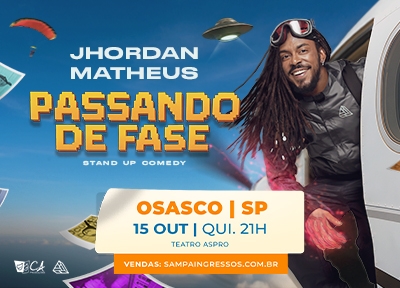imagem representativa do espet�culo Jhordan Matheus - Passando de Fase - Osasco