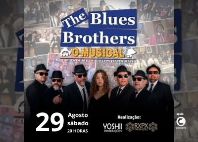 imagem representativa do espetáculo The Blues Brothers - O Musical