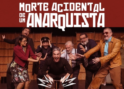 imagem representativa do espet�culo Morte Acidental de um Anarquista