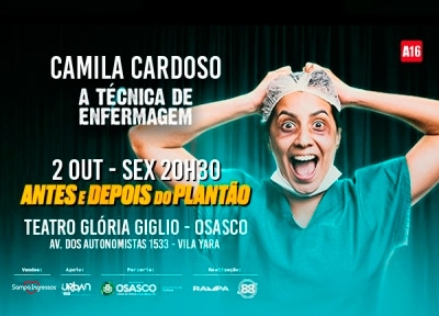 imagem representativa do espet�culo Camila Cardoso em Antes e Depois do Plantão