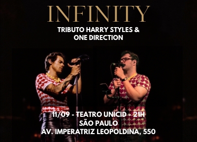 imagem representativa do espet�culo Infinity: Tributo Harry Styles e One Direction