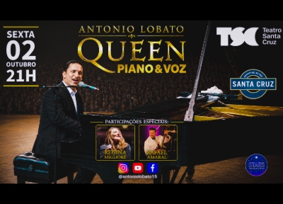imagem representativa do espet�culo Queen Piano e Voz com Antonio Lobato