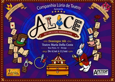 imagem representativa do espet�culo Alice no Circo das Maravilhas