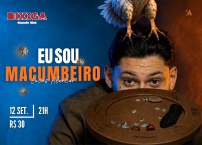 imagem representativa do espet�culo Lucas Alencar - Eu sou Macumbeiro - Bixiga Comedy