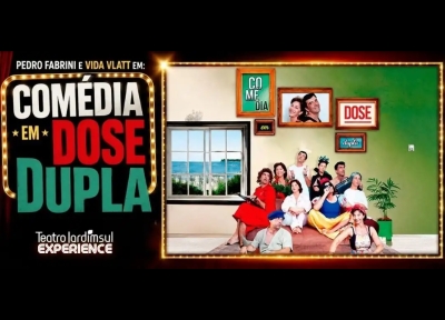 imagem representativa do espet�culo Comédia em Dose Dupla - Teatro Jardim Sul