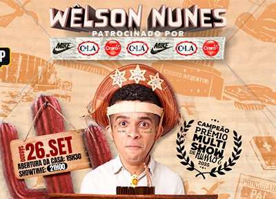 imagem representativa do espet�culo Welson Nunes - Hillarius