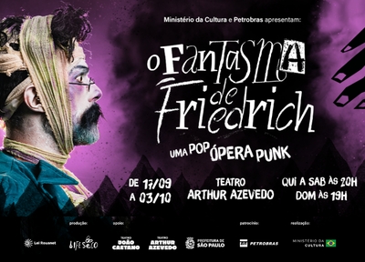 imagem representativa do espet�culo O Fantasma de Friedrich - Uma Pop Ópera Punk - Mooca