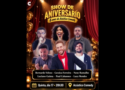 imagem representativa do espet�culo Show de Aniversário - 6 Anos de Acústico Comedy