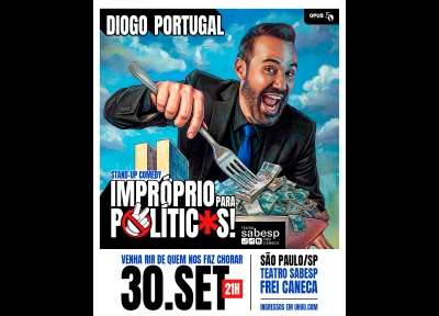 imagem representativa do espet�culo Impróprio Para Políticos com Diogo Portugal