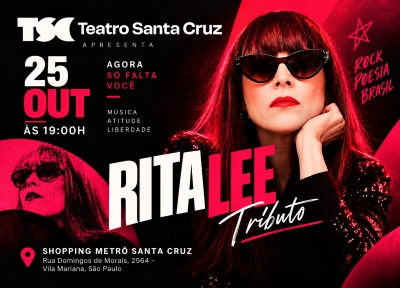 imagem representativa do espet�culo Agora só falta você - Tributo a Rita Lee no Teatro Santa Cruz