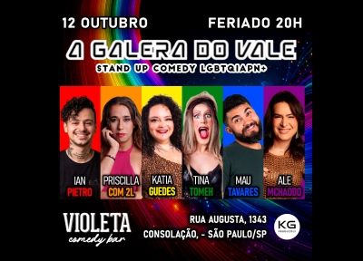 imagem representativa do espet�culo A Galera Do Vale - Stand Up Comedy Lgbtqiapn+
