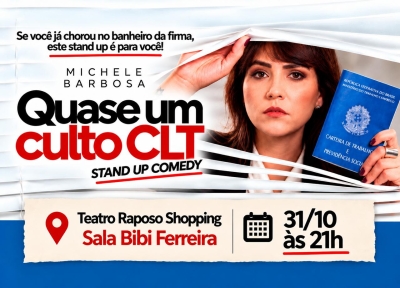imagem representativa do espet�culo Michele Barbosa em: Quase um culto CLT