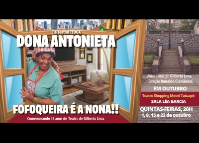 imagem representativa do espet�culo Dona Antonieta – Fofoqueira é a Nona!
