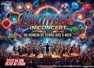 imagem representativa do espet�culo Multiverso In Concert - Do Homem de Ferro aos X-Men