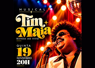 imagem representativa do espet�culo Musical Tim Maia - Show Experiência com Banda ao Vivo