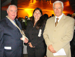 Jos Antnio Barros Munhoz, Lisandra Cristiane Gonalves e Antnio Miguel, da OAB Santo Amaro