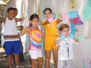 Gabriela, Fernanda, Leonardo e Kahuan