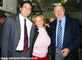 Alex Canuto, Regina Monteiro e Abraho Badra